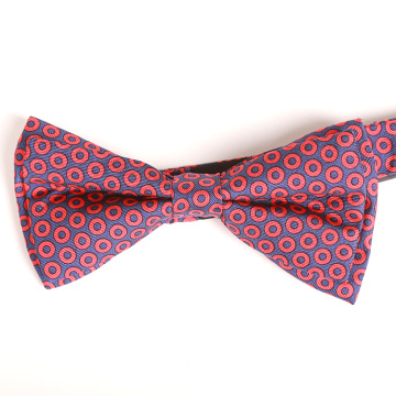 Donuts All-over Screen Printing Self Tie Silk Bow Ties for Men